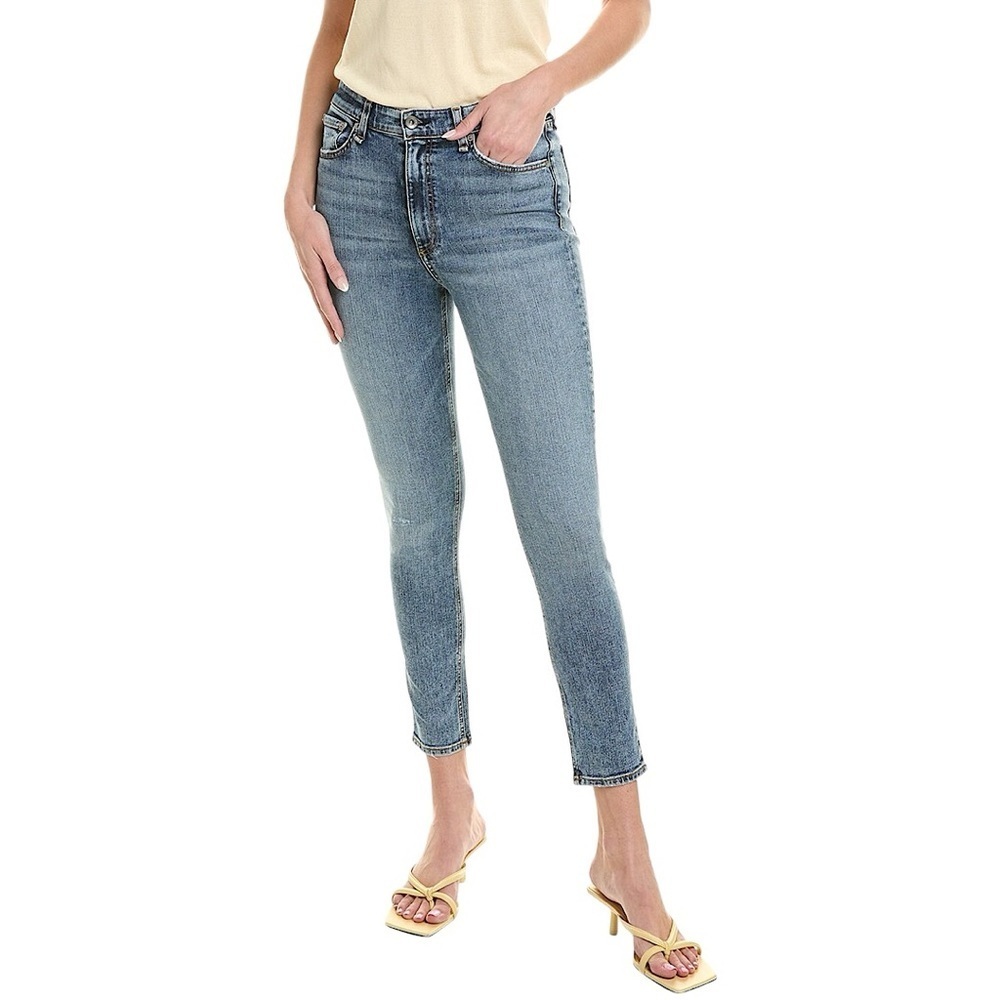 RAG & BONE Nina High Rise Ankle Skinny in Norwalk Wash